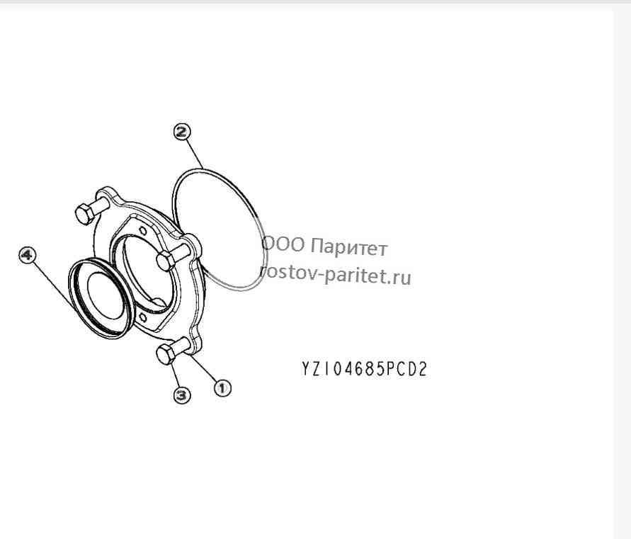 ГРУППА YZ105402, ПЕРЕХОДНИК НАСОСА 